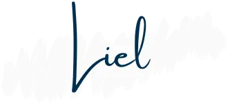 A stylized signature with the name "Liel" written in elegant cursive font, set against a transparent background. The design is minimalistic and sophisticated.